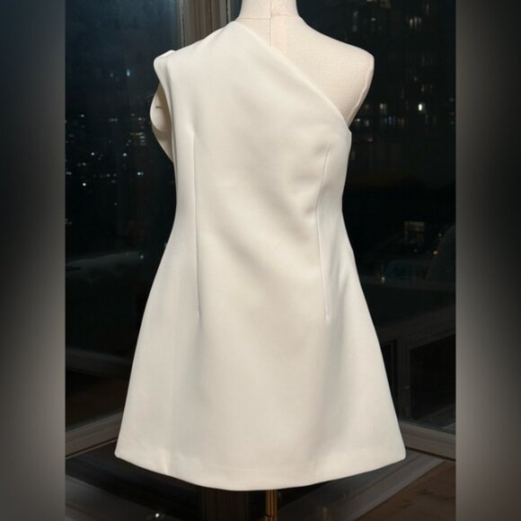 🆕 ACLER 🧿 NWOT Turflea One Shoulder Mini Dress, Ivory - Sz AU 14 US 10 - Picture 8 of 16